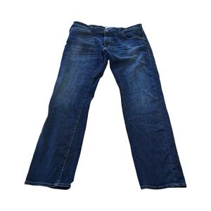 Mavi Mens Jake Slim Leg Jeans 38x32 Blue Denim Pants Stretch Flex Dark Jeans